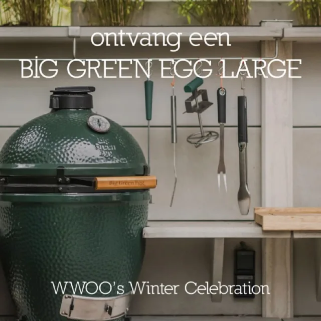 Gratis Big Green Egg large t.w.v. €1833,-*

Koop jouw WWOO buitenkeuken tijdens de Winter Celebration en ontvang een Big Green Egg large cadeau

Vul het formulier op onze website in en onze ontwerpers maken een ontwerp op maat voor je. Uiteraard inclusief de gratis Big Green Egg Large!

Link in bio #greenegg #biggreenegg #buitenkeuken 

*Lees onze actie voorwaarden: 
https://www.wwoo.nl/nl/wwoos-winter-celebration/