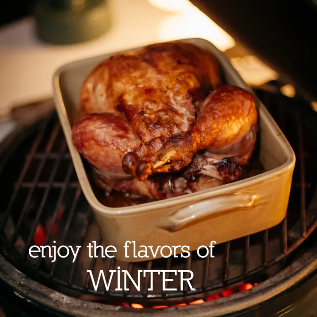 Enjoy the flavors of Winter🔥 

#outdoorkitchen #bbq #biggreenegg #christmas #outdoorcooking #buitenkeuken